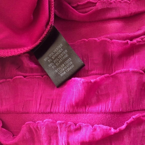 Antthony Original pink long sleeve ruffle Top XL - Picture 6 of 8